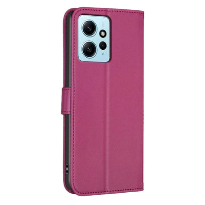 For Xiaomi Redmi Note 12 4G Case PU Leather Clover Imprinted Card Holder Phone Cover