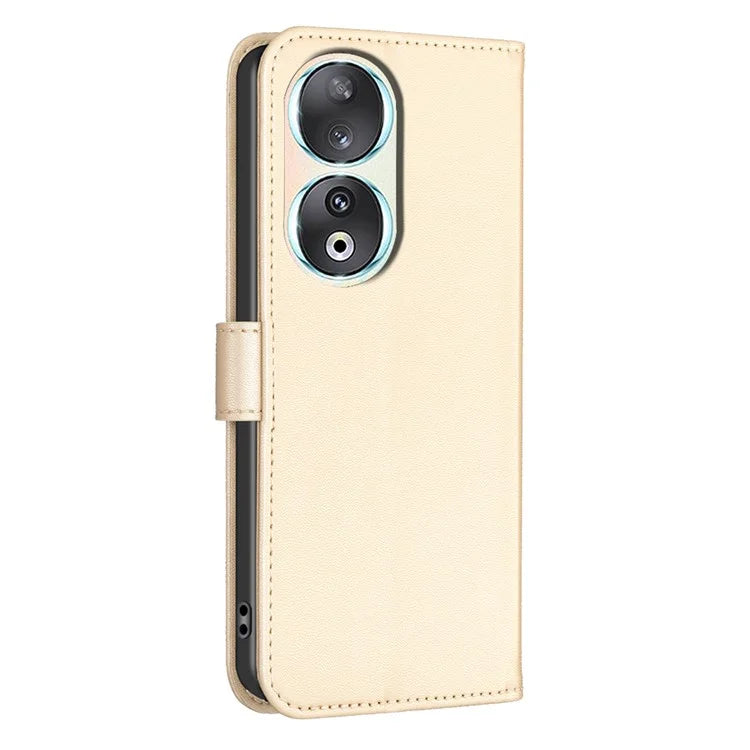 For Honor 90 Case Clover Pattern PU Leather Foldable Stand Phone Wallet Cover