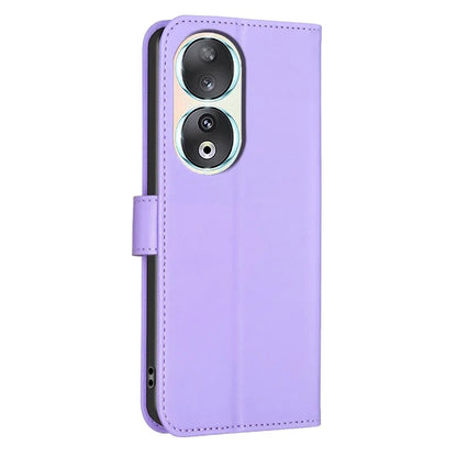 For Honor 90 Case Clover Pattern PU Leather Foldable Stand Phone Wallet Cover