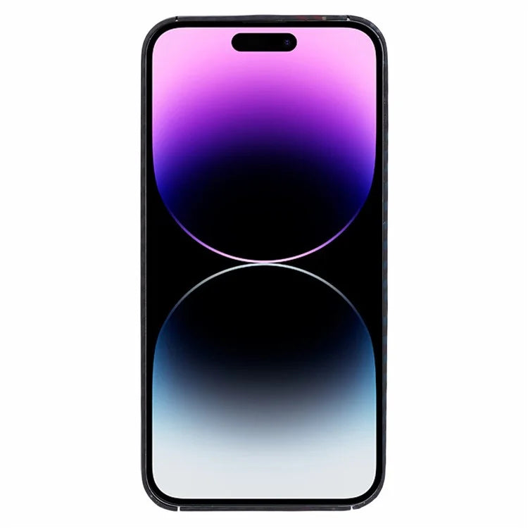 For iPhone 14 Pro Cell Phone Case Aramid Fiber Color Stripe Protective Cover (Precise Lens Cutout)