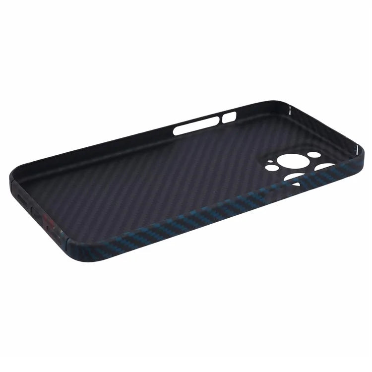 For iPhone 14 Pro Cell Phone Case Aramid Fiber Color Stripe Protective Cover (Precise Lens Cutout)