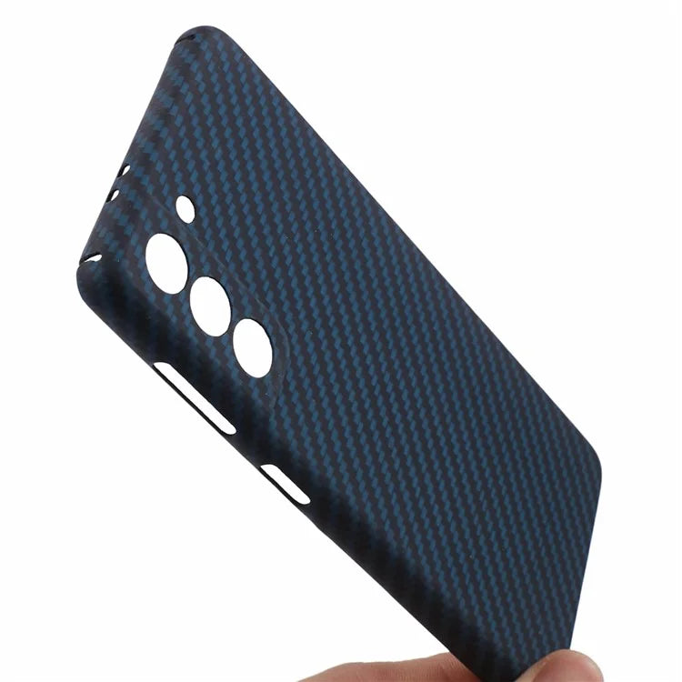 Cell Phone Case for Samsung Galaxy S22 5G , Precise Cutout Aramid Fiber 1500D Coarse Texture Back Cover