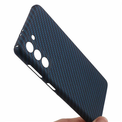 Cell Phone Case for Samsung Galaxy S22 5G , Precise Cutout Aramid Fiber 1500D Coarse Texture Back Cover