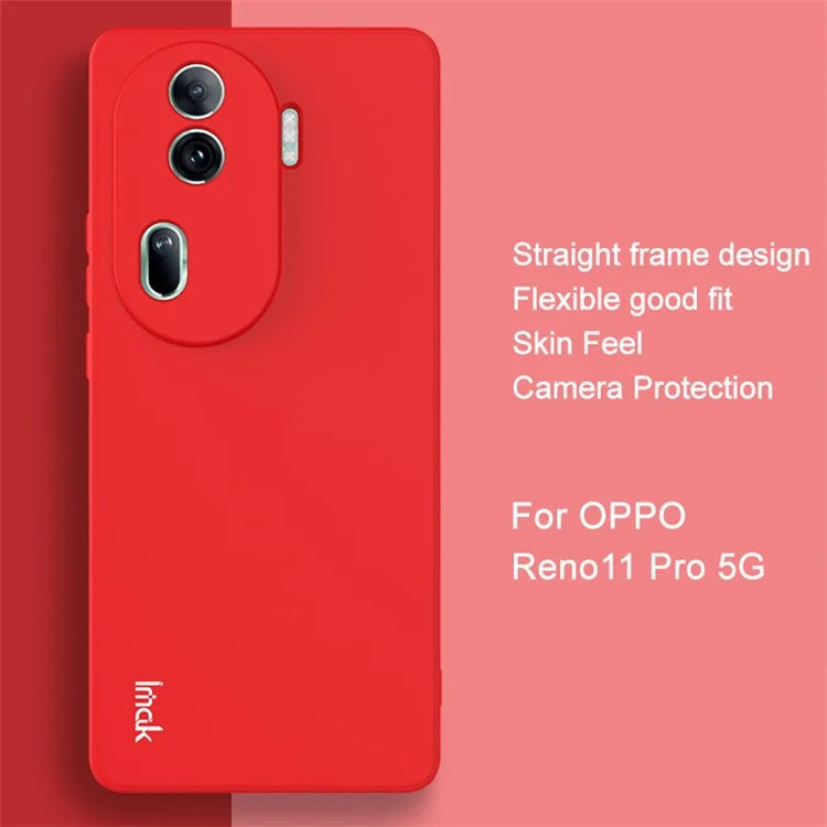 IMAK UC-4 Series for Oppo Reno11 Pro 5G (Global) / Reno11 (China) 5G Case Straight Edge Phone TPU Cover