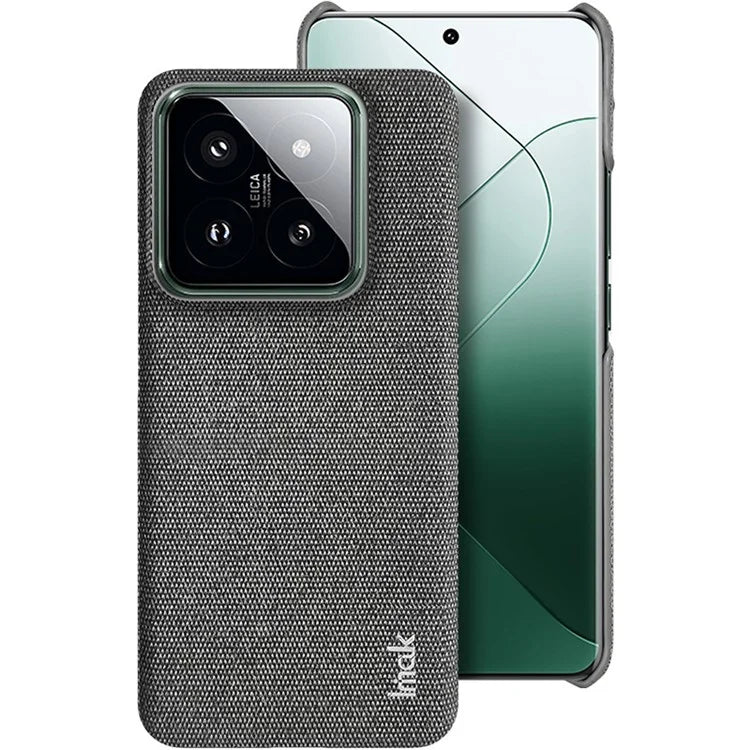 IMAK Ruiyi Series for Xiaomi 14 Pro Case PU Leather Coated PC Cloth Texture Phone Cover