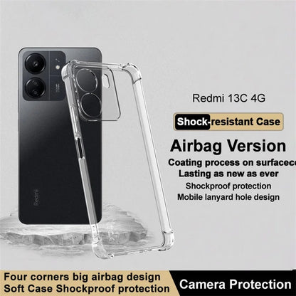 IMAK For Xiaomi Redmi 13C / Poco C65 4G Case Airbag Protection Phone TPU Cover