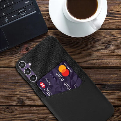 For Samsung Galaxy S24+ Phone Cover Cloth Texture PU+PC Phone Case Shell