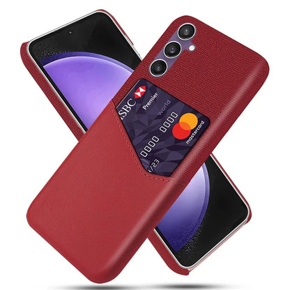 For Samsung Galaxy S24+ Phone Cover Cloth Texture PU+PC Phone Case Shell