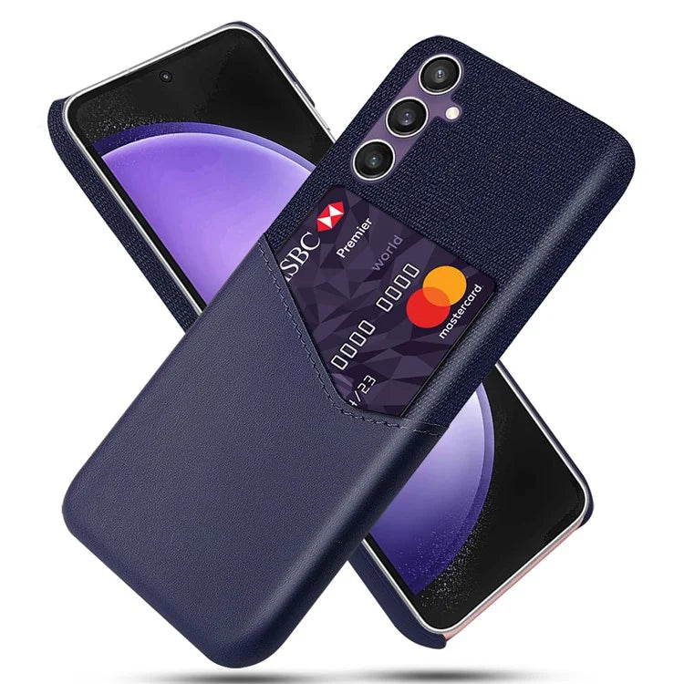 For Samsung Galaxy S24+ Phone Cover Cloth Texture PU+PC Phone Case Shell