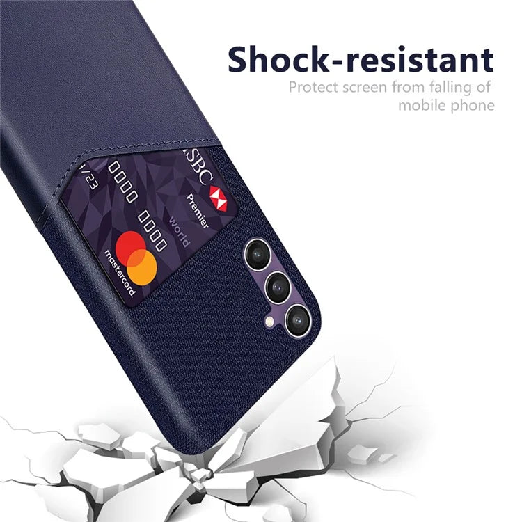 For Samsung Galaxy S24+ Phone Cover Cloth Texture PU+PC Phone Case Shell