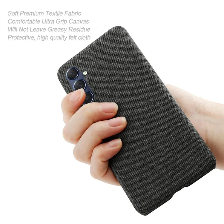 Anti-Scratch Phone Cover for Samsung Galaxy S24+ Case Slim Cloth+PC Shell