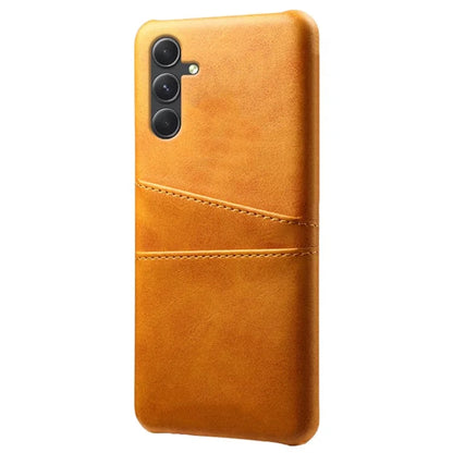 For Samsung Galaxy S24 Case PU+Hard PC Phone Protector with Dual Card Slots