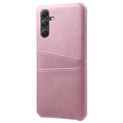 For Samsung Galaxy S24 Case PU+Hard PC Phone Protector with Dual Card Slots