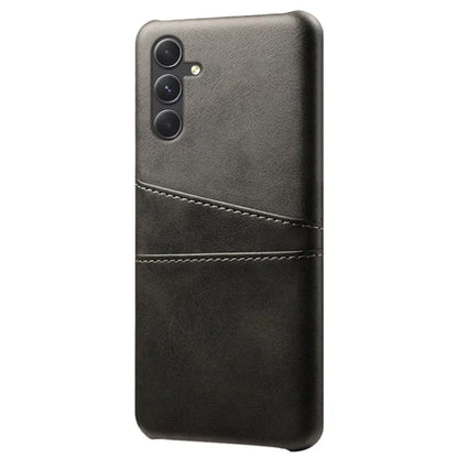 For Samsung Galaxy S24 Case PU+Hard PC Phone Protector with Dual Card Slots