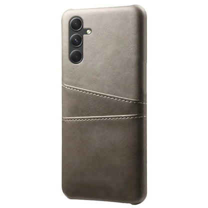 For Samsung Galaxy S24 Case PU+Hard PC Phone Protector with Dual Card Slots