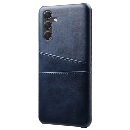 For Samsung Galaxy S24 Case PU+Hard PC Phone Protector with Dual Card Slots