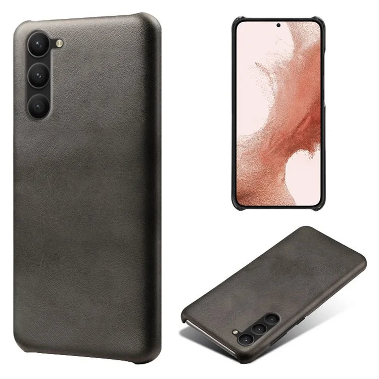 For Samsung Galaxy S24 PU Leather + Hard PC Shell Calf Texture Phone Cover