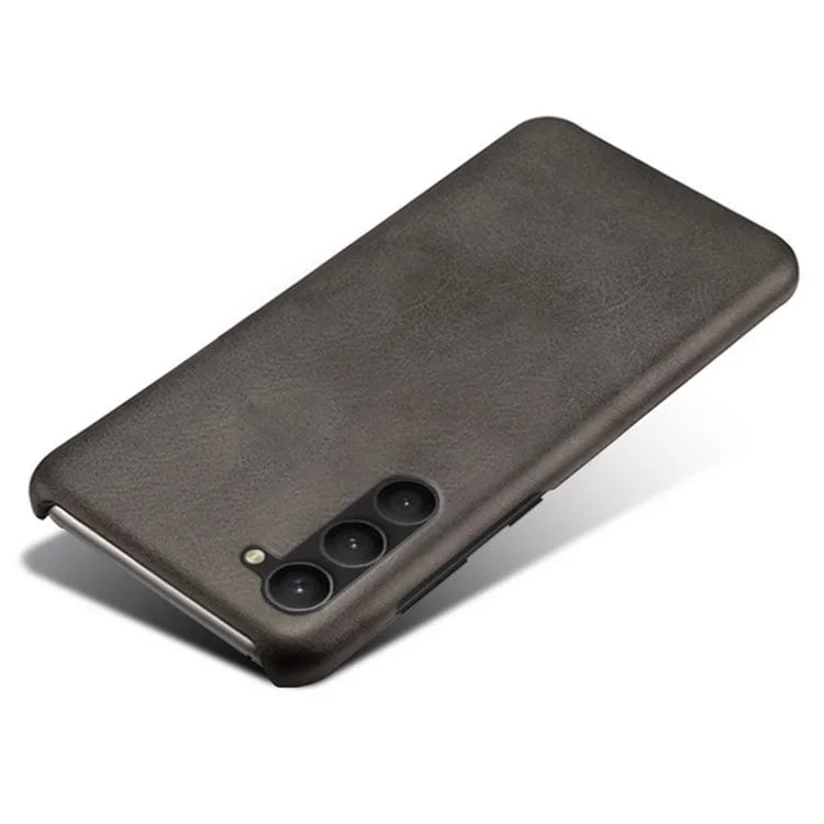 For Samsung Galaxy S24 PU Leather + Hard PC Shell Calf Texture Phone Cover