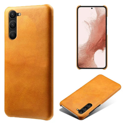 For Samsung Galaxy S24 PU Leather + Hard PC Shell Calf Texture Phone Cover