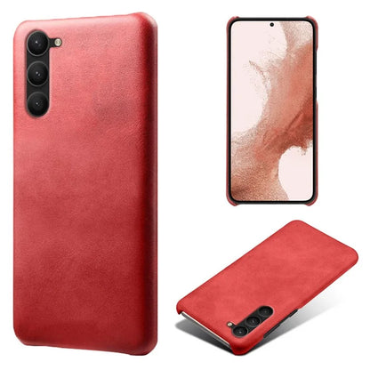 For Samsung Galaxy S24 PU Leather + Hard PC Shell Calf Texture Phone Cover