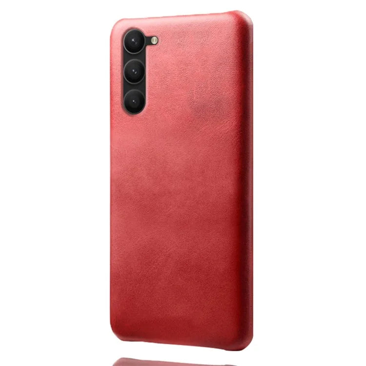 For Samsung Galaxy S24 PU Leather + Hard PC Shell Calf Texture Phone Cover