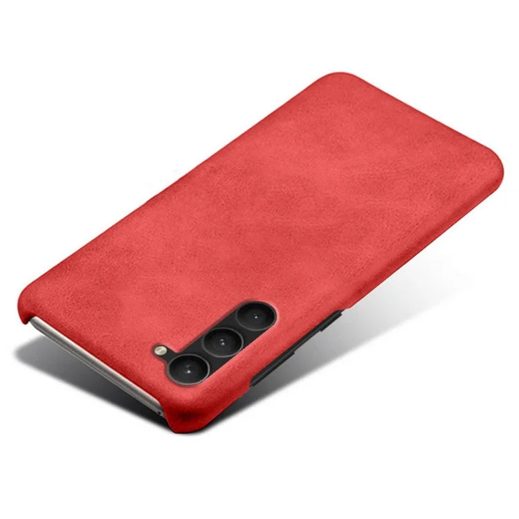 For Samsung Galaxy S24 PU Leather + Hard PC Shell Calf Texture Phone Cover