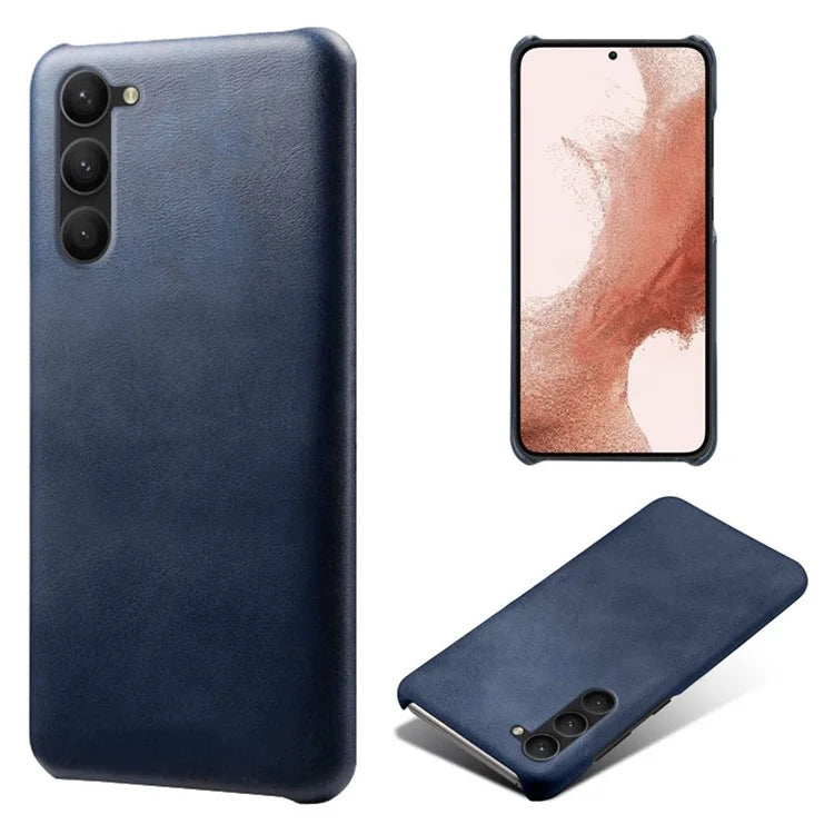 For Samsung Galaxy S24 PU Leather + Hard PC Shell Calf Texture Phone Cover