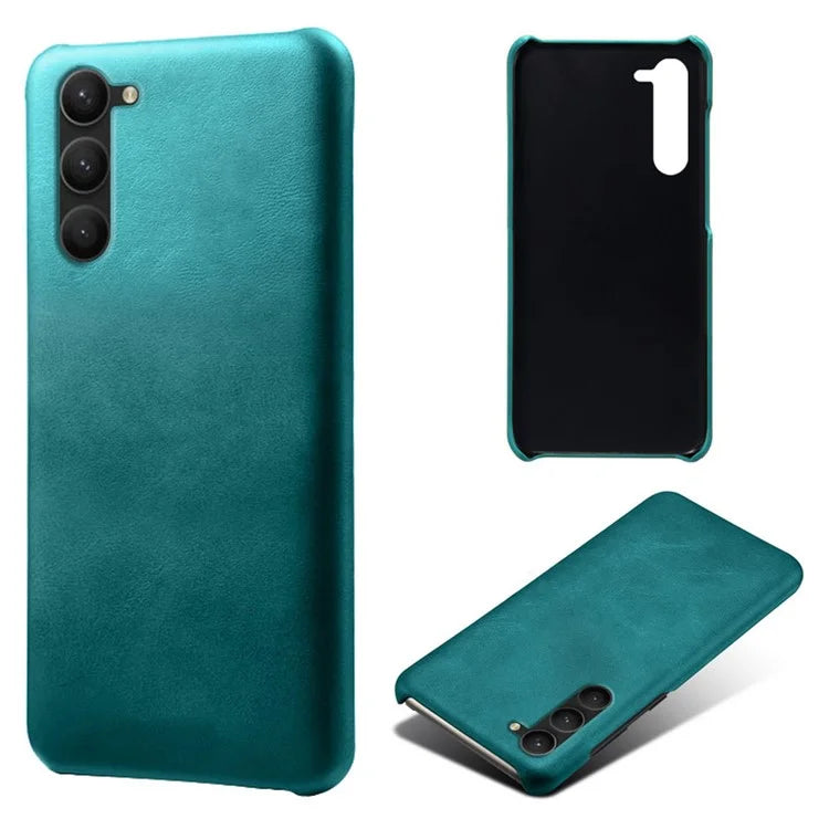 For Samsung Galaxy S24 PU Leather + Hard PC Shell Calf Texture Phone Cover