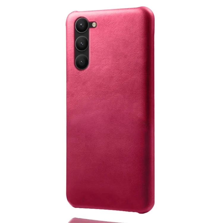 For Samsung Galaxy S24 PU Leather + Hard PC Shell Calf Texture Phone Cover