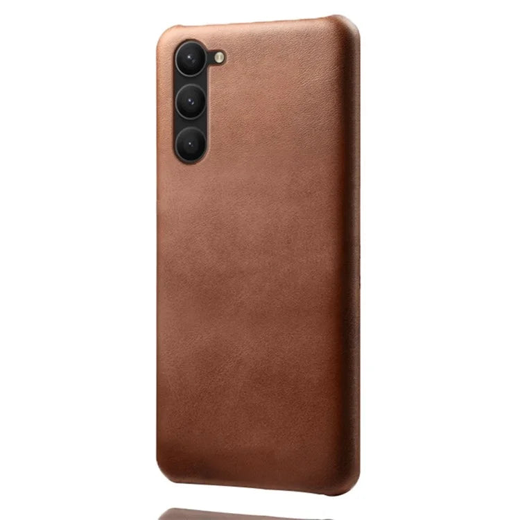 For Samsung Galaxy S24 PU Leather + Hard PC Shell Calf Texture Phone Cover