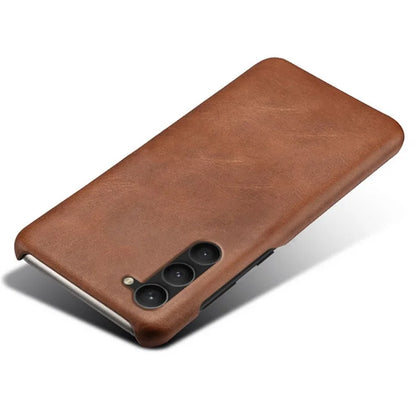 For Samsung Galaxy S24 PU Leather + Hard PC Shell Calf Texture Phone Cover
