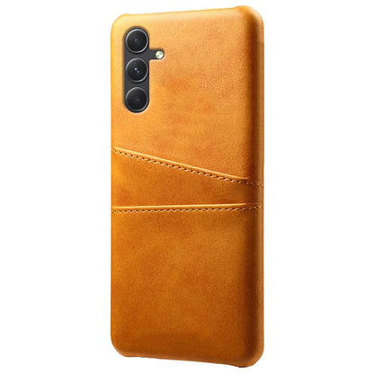 For Samsung Galaxy S24+ Cell Phone Case PU+Hard PC Anti-scratch Card Holder Back Shell