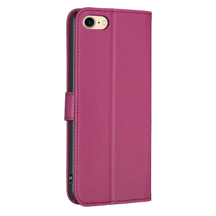 For iPhone 6 / 6s / 7 / 8 / SE (2020) / SE (2022) Phone Case PU Leather Clover Imprinted Wallet Cover