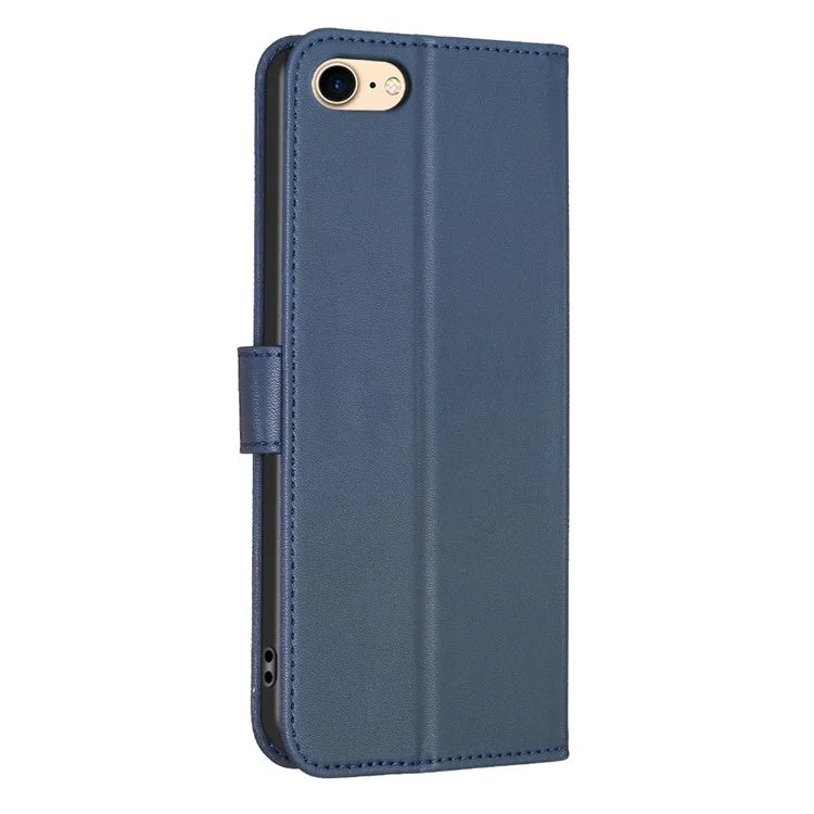 For iPhone 6 / 6s / 7 / 8 / SE (2020) / SE (2022) Phone Case PU Leather Clover Imprinted Wallet Cover