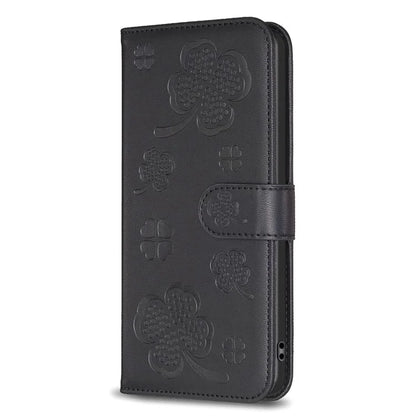 For Oppo A78 5G Leather Case Stand Function Clover Pattern Wallet Phone Cover