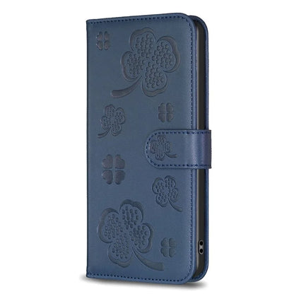 For Oppo A38 4G / A18 4G Leather Wallet Case Stand Clover Pattern Imprinted Phone Cover