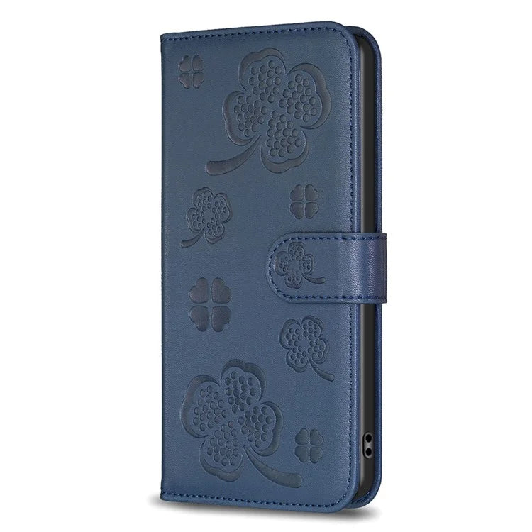 For Google Pixel 8 Pro Clover Pattern Case Wallet PU Leather Folio Phone Cover