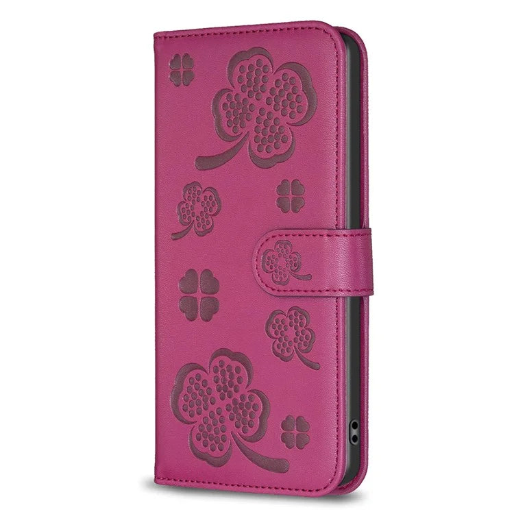 For Google Pixel 8 Pro Clover Pattern Case Wallet PU Leather Folio Phone Cover