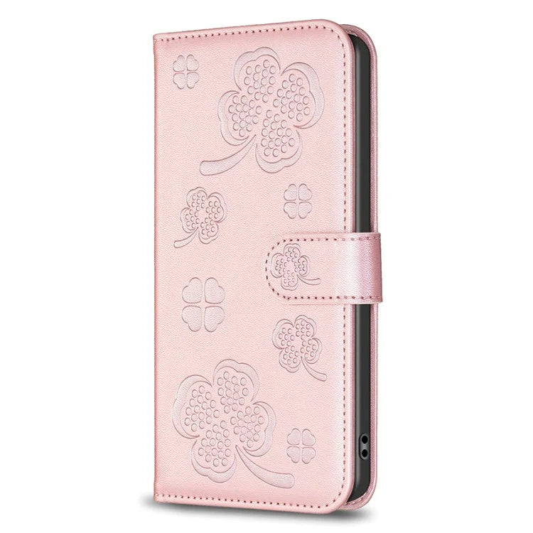 For Google Pixel 8 Pro Clover Pattern Case Wallet PU Leather Folio Phone Cover
