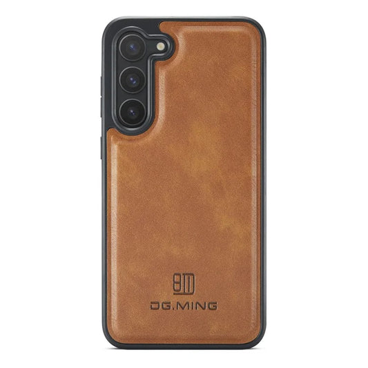 DG.MING For Samsung Galaxy S23+ Case Side Edge Leather Coating Phone Cover