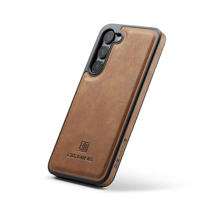 DG.MING For Samsung Galaxy S23+ Case Side Edge Leather Coating Phone Cover