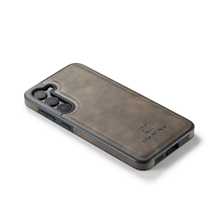 DG.MING For Samsung Galaxy S23+ Case Side Edge Leather Coating Phone Cover