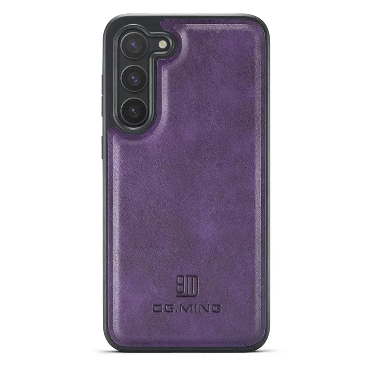DG.MING For Samsung Galaxy S23+ Case Side Edge Leather Coating Phone Cover