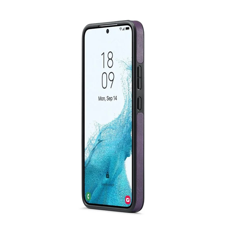 DG.MING For Samsung Galaxy S22+ 5G Phone Case PU Leather Coating Phone Cover