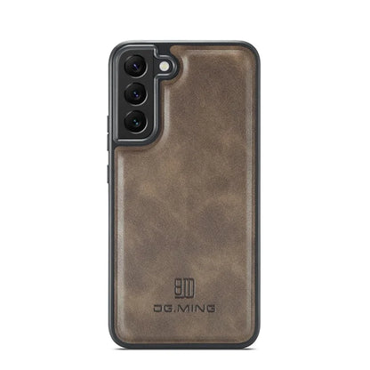 DG.MING For Samsung Galaxy S22+ 5G Phone Case PU Leather Coating Phone Cover