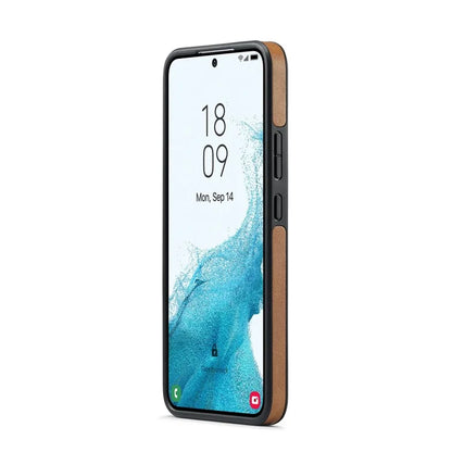 DG.MING For Samsung Galaxy S22+ 5G Phone Case PU Leather Coating Phone Cover