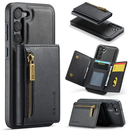 DG.MING M5 Series For Samsung Galaxy S23+ Case Detachable 2-in-1 Wallet Phone Cover