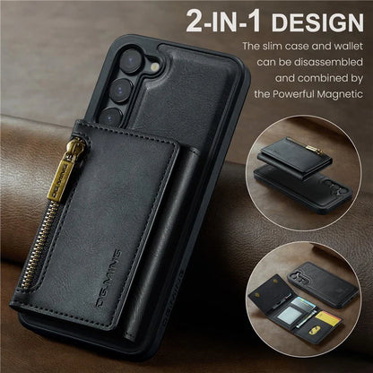 DG.MING M5 Series For Samsung Galaxy S23+ Case Detachable 2-in-1 Wallet Phone Cover