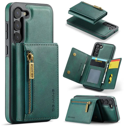 DG.MING M5 Series For Samsung Galaxy S22 5G Case Detachable Wallet Kickstand Phone Cover
