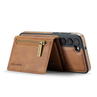 DG.MING M5 Series For Samsung Galaxy S22 5G Case Detachable Wallet Kickstand Phone Cover